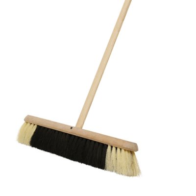 Black/White Fibre Stage Broom