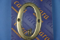 Number 0 Brass Numeral