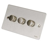 Dimmer switch Ultimate 3 Gang 2 Way Dimmer Stainless Steel
