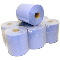Centre Feed Roll (Blue/2 Ply)-(6x140mx19cm)
