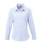 PREMIER LADIES GINGHAM LONG SLEEVE SHIRT