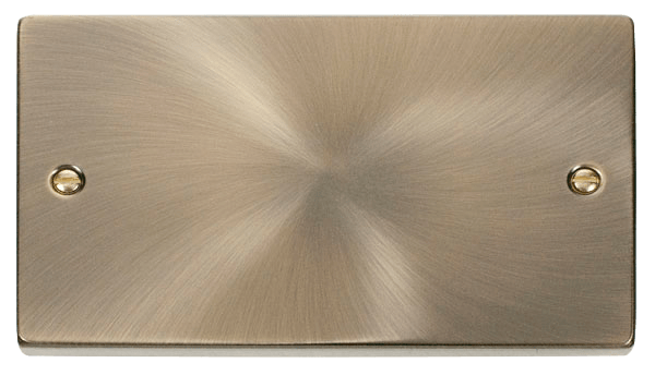 Click Deco 2G Blank Plate Antique Brass VPAB061
