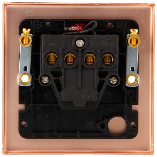 Copper 20A Double Pole Sw c/w Neon 6102-051