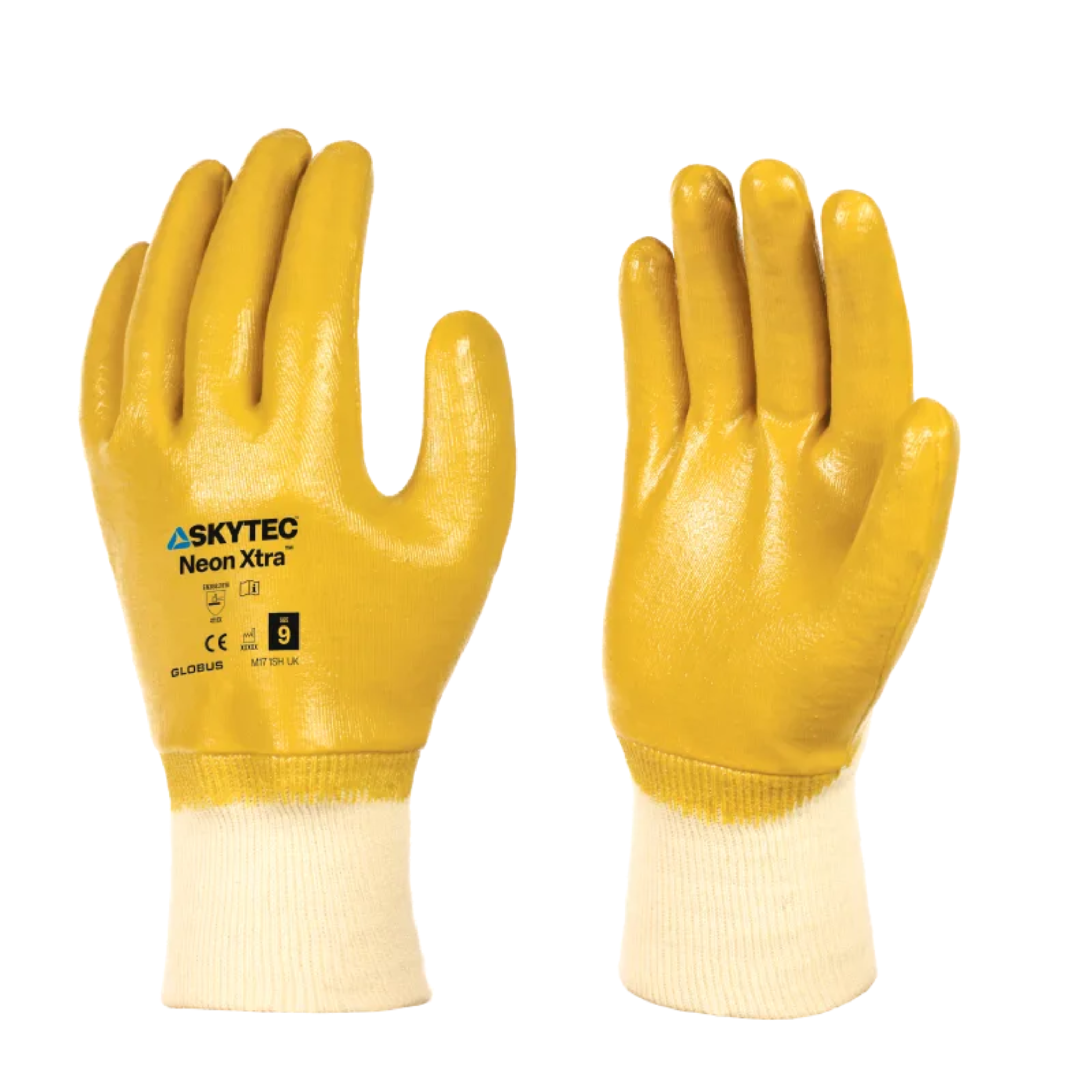 Skytec Neon Xtra Full Nitrile Coated High Visibility Glove