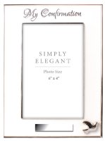 Confirmation Photo Frame/Metal/Silver Finish   (F46613)