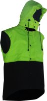 Oilskin D/O Sleeveless Vest with hood