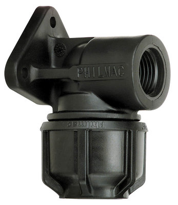 MDPE Wall Plate Elbow 25mm/ 3/4in x 3/4in