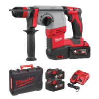 Milwaukee M18™  4 Mode FIXTEC™ SDS+ Hammer Drill with 2 x 4.0Ah Batteries