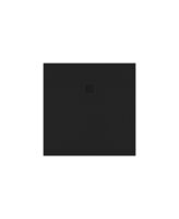 SLATE BLACK 900MM SQUARE SHOWER TRAY & WASTE