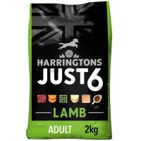 Harringtons Just 6 Lamb Dry Adult Dog Food 2kg