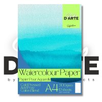 Studio D'Arte A4 Wire-O Watercolour Pad (300gsm - 12 Sheets)