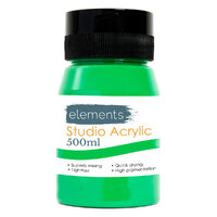 Elements 500ml Acrylic Cadmium Green