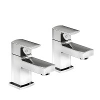 Tucker French Basin Pillar Tap (Pair) Chrome