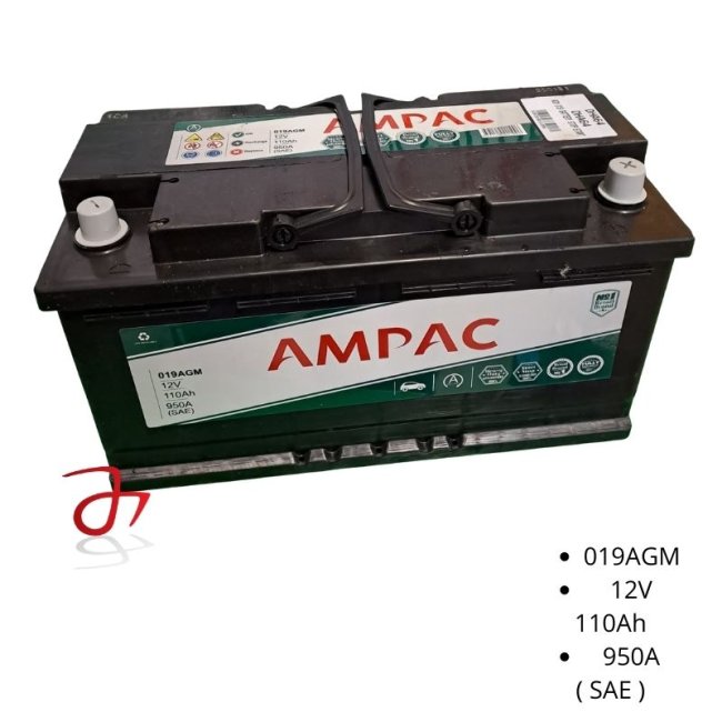 019 Battery AGM Stop/Start Tractor Batteries Car Batteries DH