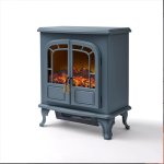 Warmlite Wingham 2kw Electric Double Door Fire Stove - Grey | WL46019G