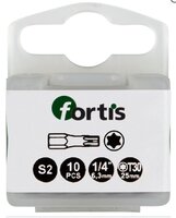 Fortis Impact Torx T30 x 25mm Driver Bit Pack of 10
