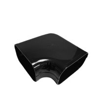 Diversitech Black 140mm External ASHP Trunking 90 Degree Flat Bend 90mm x 140mm