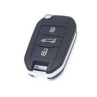 Peugeot 3 Button Flip Remote ID4A