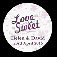 LOVE IS SWEET LABEL