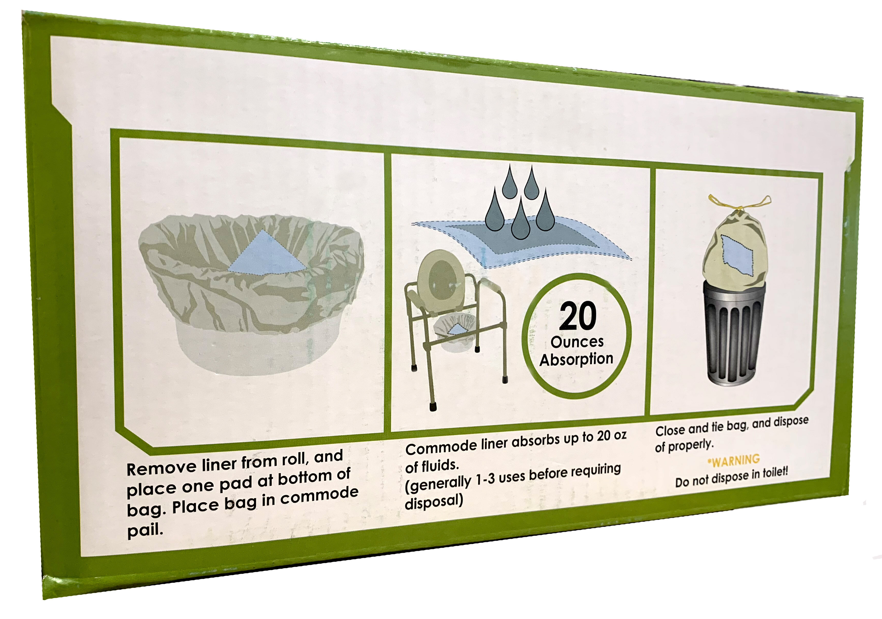 Homecare Medical Commode Liner (20 pack) Homecare Medical