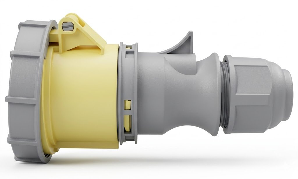EBASEE CEE IP67 32A Socket Female Coupler 3x32A 110V Yellow