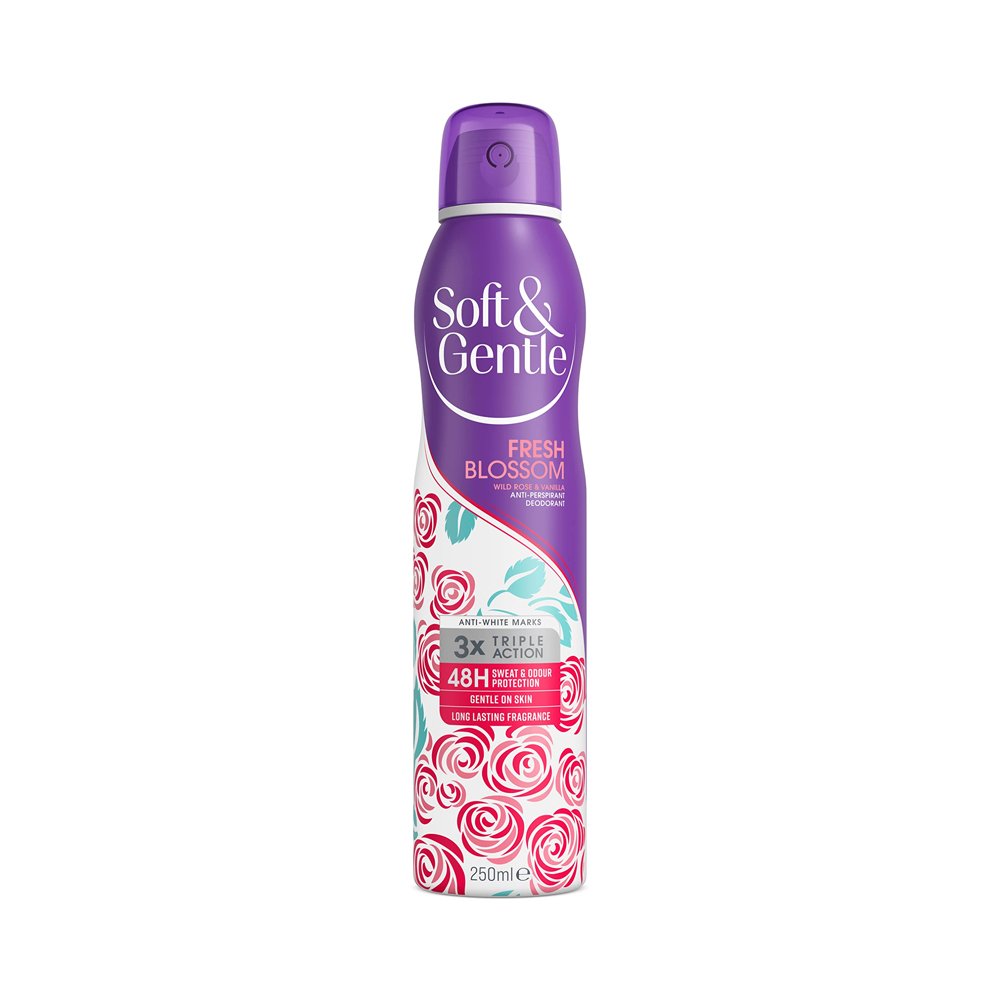 Soft And Gentle Fresh Blossom Antiperspirant Deodorant Spray 250ml