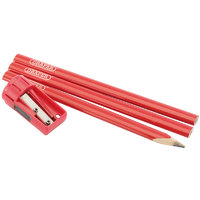 Draper Carpenter Pencils x 6 & Sharpener