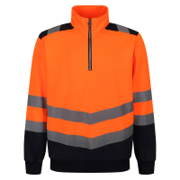 REGATTA HI-VIS PRO 1/4 ZIP SWEAT TOP