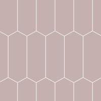 FIBO DUSKY PINK ELONGATED HEX TILE M79
