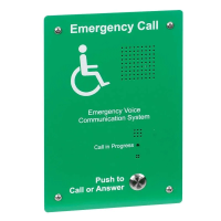 C-TEC Green Hands-Free EVC Outstation - flush mount