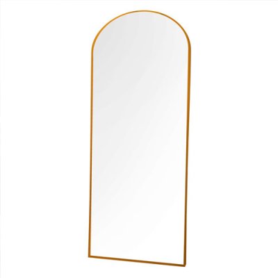 Modern Arch Leaner Mirror 80 x 180cm - Gold