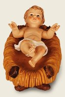 Resin Baby Jesus & Manger 3  inch   (89014)
