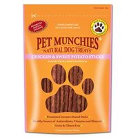Pet Munchies Dog Treats - Chicken & Sweet Potato Sticks 90g x 8