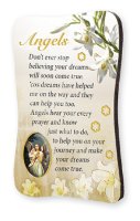 Wood Plaque/Fridge Magnet/Angels   (33731)