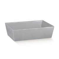 BOX TRAY MEDIUM 230X170x80mm SILVER MOTTLED