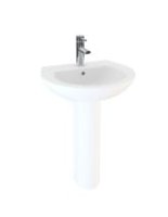 STRATA 50CM BASIN & FULL PEDESTAL 1TH