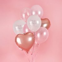 Valentine Latex & Foil Balloon Bundle - Pack of 12