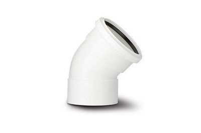 Polypipe SB403W 110MMX135° D/S Soil Offset Bend White