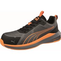 PUMA SAFETY SHOE SLIDE GREY ORANGE LOW S1PS ESD 