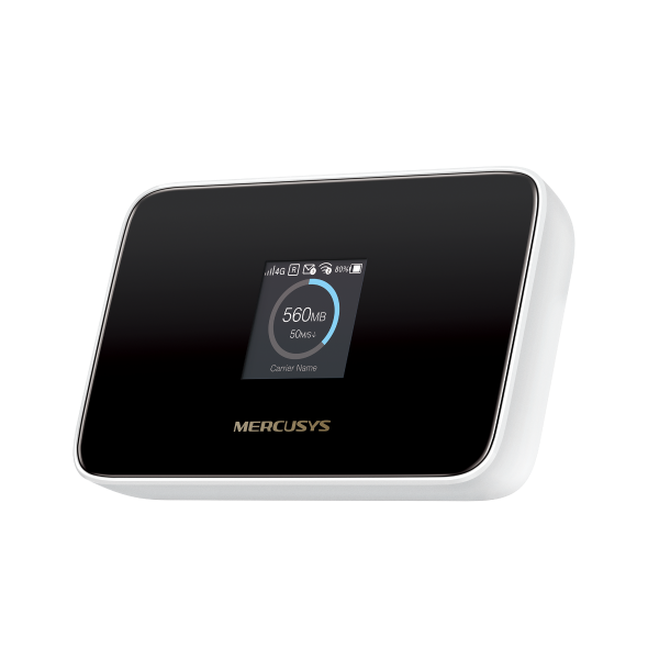 MERCUSYS MT115 4G LTE Mobile Wi-Fi front view with TFT display