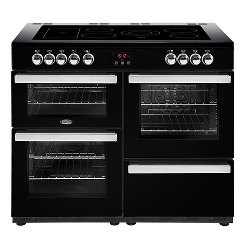 Belling Cookcentre 110cm Electric Range Cooker - Professional Black