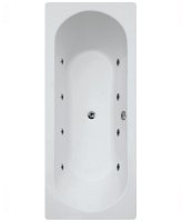 CLOVER 1800X800MM DOUBLE ENDED 8 JET WHIRLPOOL BATH