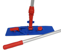UNIKO FLAT MOP HOLDER LOCK & HANDLE RED 40cm