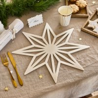 White Star Felt Place Mats - Pack of 4