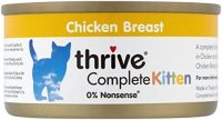 Thrive Kitten Can - 100% Complete Chicken 75g x 6