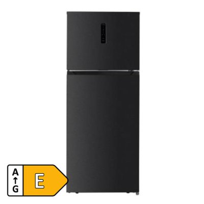 Belling 71cm Top Mount No Frost Fridge Freezer - Black Steel | BFF415BKIX