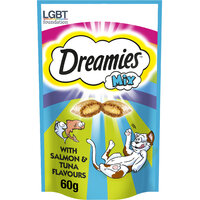 Dreamies Cat Treat Mix - Salmon & Tuna 60g x 8
