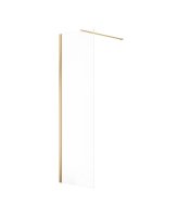 ASPECT 600MM WETROOM PANEL BRUSHED GOLD
