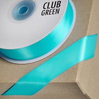 Double Sided Satin Ribbon Aqua - 3mm x 25m
