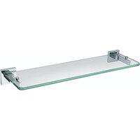 Bristan Square Glass Shelf Brass Chrome Plated SQ SHELF C